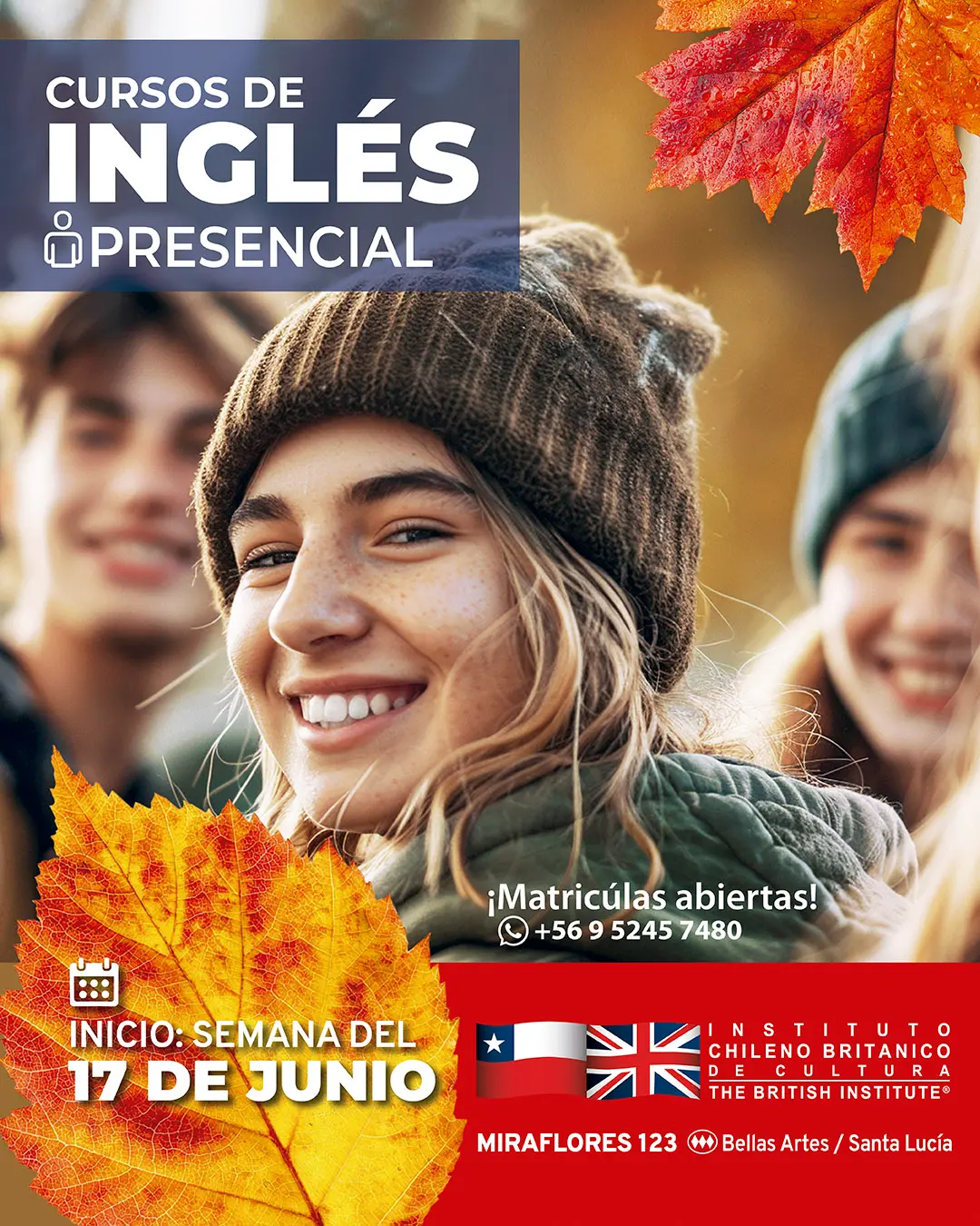 Cursos de inglés presenciales en Santiago Centro - ICBC