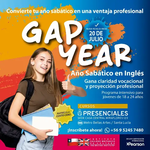 Gap Year: Año Sabático en Inglés Presencial